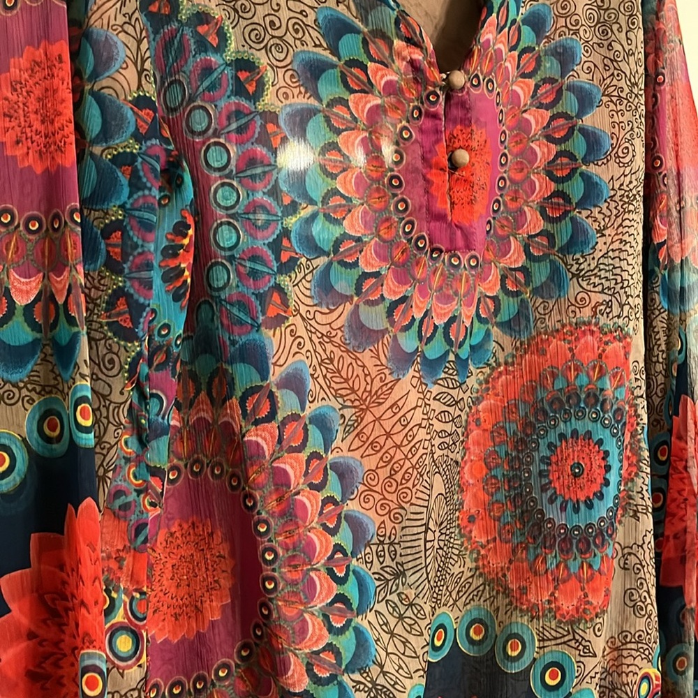 Desigual Multicolor Patterned Top - Picture 2 of 5